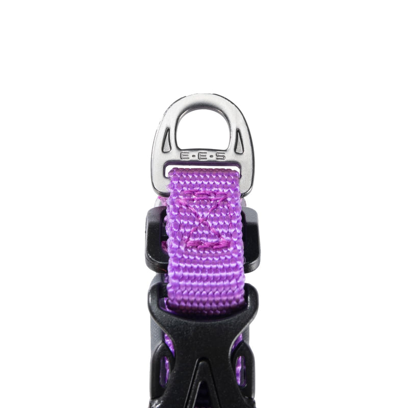 EXCELLENT ELITE SPANKER Classic Nylon Dog Collar Breathable Pet Collar with Buckle Adjustable for Small Dogs Cats Green Red Purple (Purple) Puppy Collar