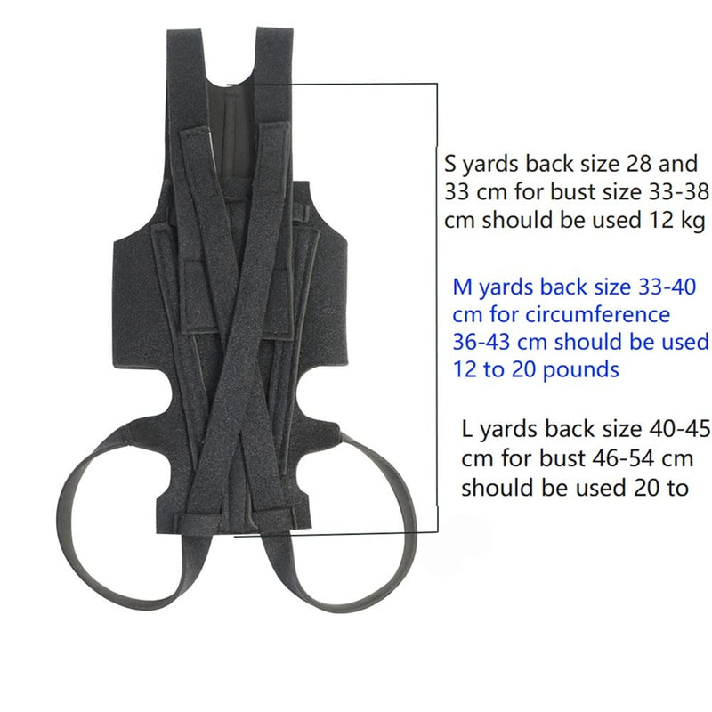 Dog Back Brace for IVDD,Pet Dog Back Brace Comfortable Full Body Harness Dog Clothing Dog Back Protector S
