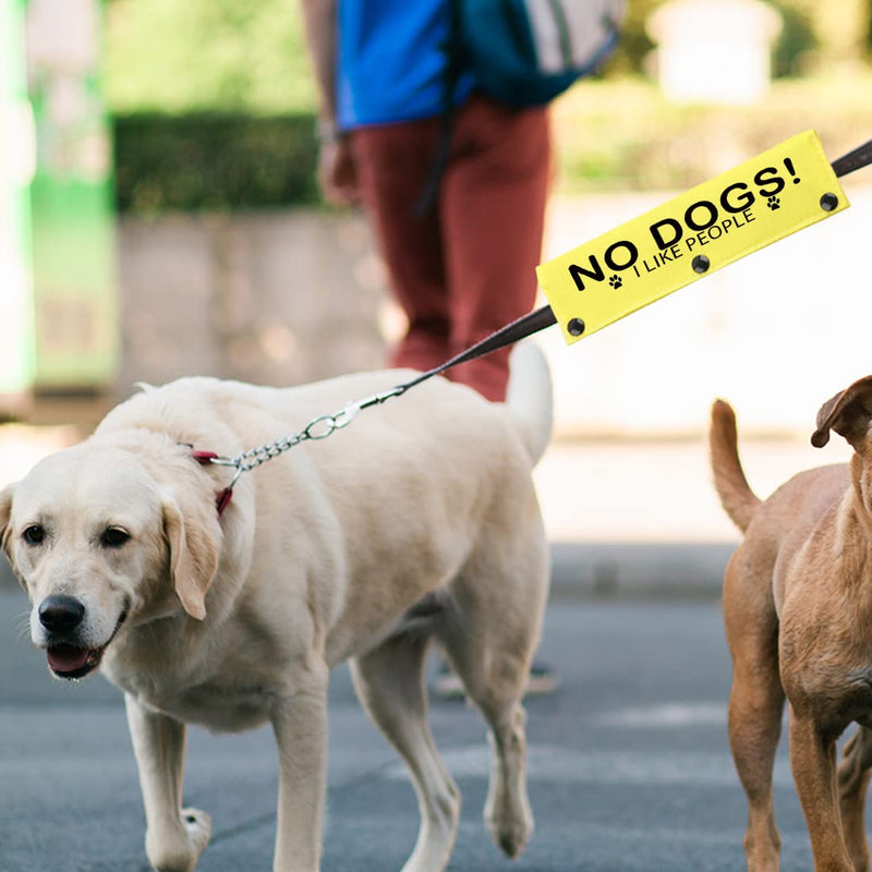 JXGZSO No Dogs I Like People Reactive Puppy Leash Wrap Give Me Space Dog Leash Wrap Rescue Dog Lead Cover (I Like People DLS) I LIKE PEOPLE DLS - PawsPlanet Australia