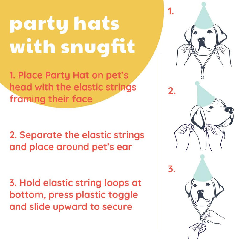 Huxley & Kent Pet Party Hat | Superstar (Large) | Birthday Hat for Dogs and Cats | Adjustable Strap for Comfort and Stability | Perfect for Birthday Party, Adoption Celebration or Gotcha Day Large - PawsPlanet Australia