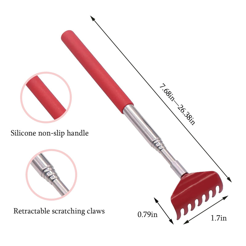 3-in-1 Pet Grooming Kit for Small Animals, Including a Telescopic Scratcher, a Flea and Lice Comb, and a Pair of Massage Gloves, Pet Massage Set for Dogs, Cats, Rabbits, Guinea Pigs, Hamsters, etc - PawsPlanet Australia