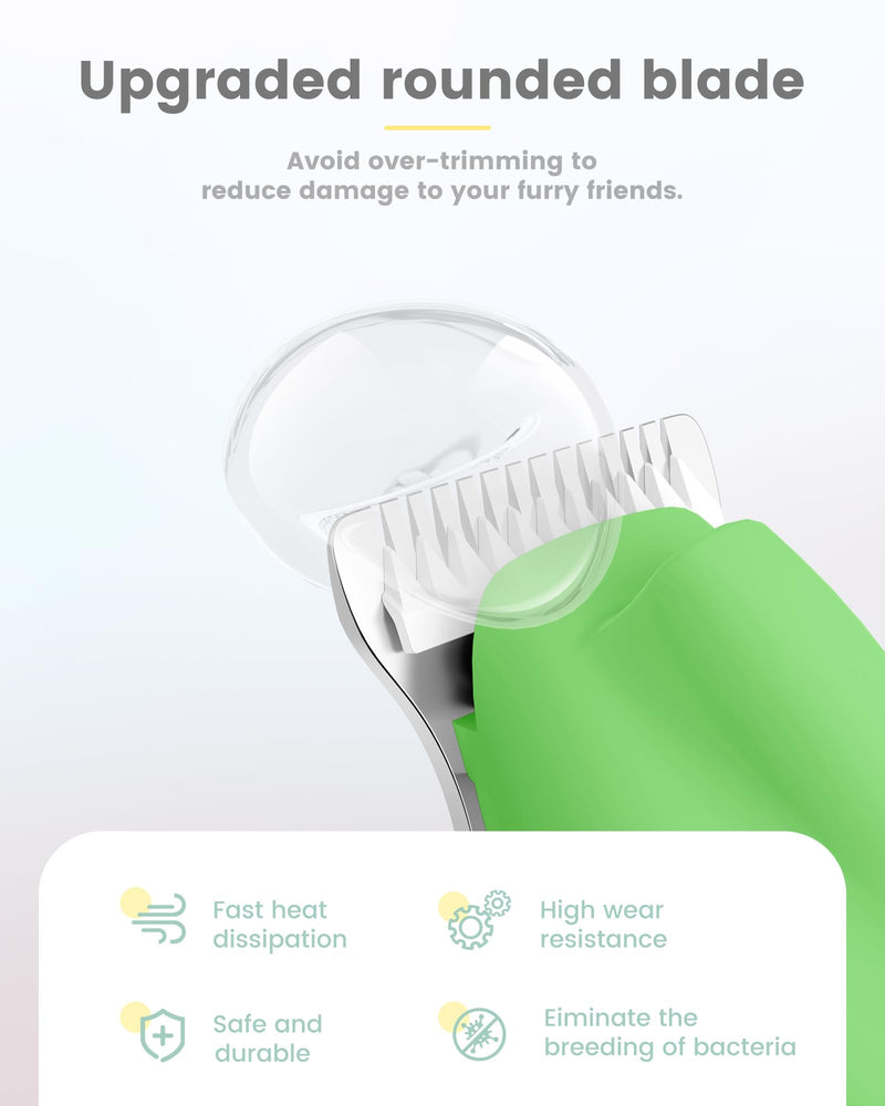 Dog Paw Trimmer with LED Display, Ultra-Low Noise Cordless Paw Trimmers for Dog's Feet, Cordless Hair Trimmer for Paws, Ears, Face, Rump