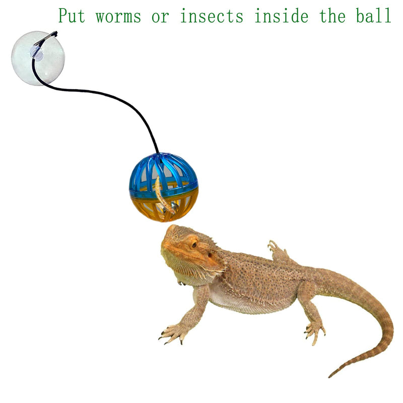 6 Pack Bearded Dragon Toys, Accessories, Balls Bell,Fit for Lizard Small Reptile Habitat Terrarium Tank - PawsPlanet Australia