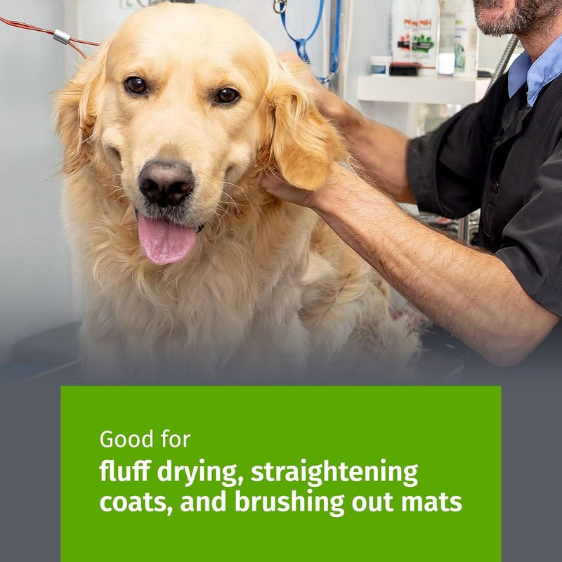 Show Tech Tuff On Tangles Long Pin Slicker Brush - Professional Dog Slicker Brush for Dogs | Suitable for Long-Haired Pets | Ergonomic Design | Enhance Your Pet's Coat Health & Appearance - Firm 1 Count (Pack of 1) - PawsPlanet Australia