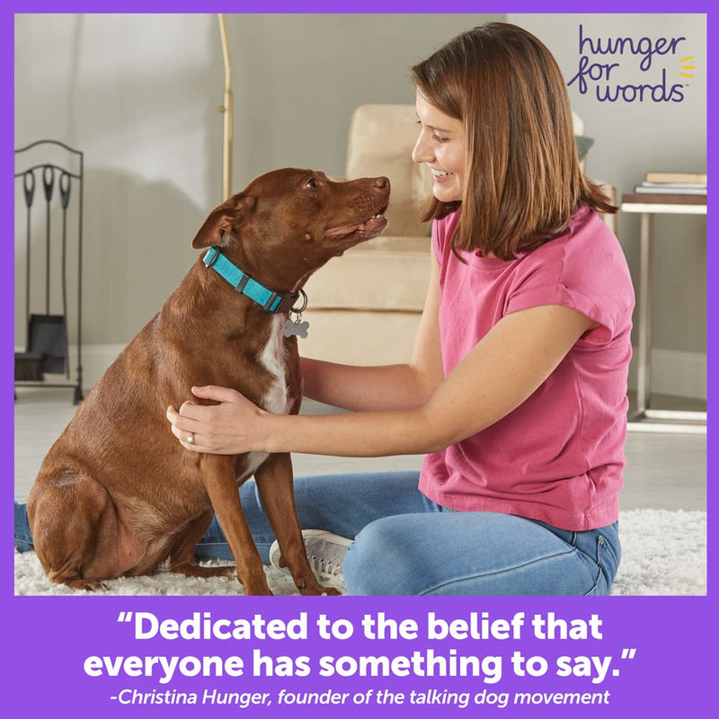Hunger for Words Talking Pet Doorbell - 1 Piece Doorbell for Dogs, Doggie Doorbell, Perfect for Dog Potty Training, Talking Dog Buttons - PawsPlanet Australia