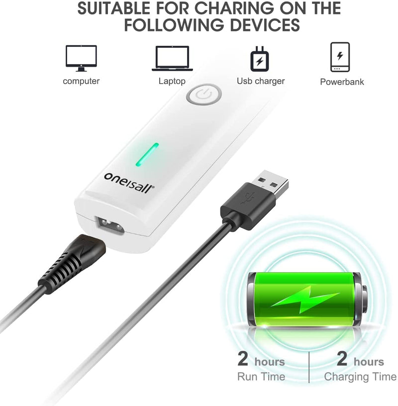 oneisall Dog Clippers with Double Blades Charger Charging Cord - PawsPlanet Australia