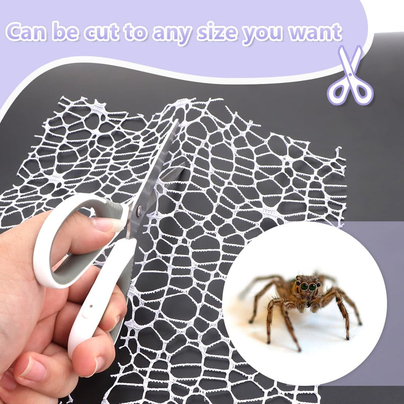 1 Pcs Jumping Spider Climbing Net Enclosure Accessories with Magnet for Insect Praying Mantis Jumping Spider Stick Insect (13.7" L, 9.8" W)