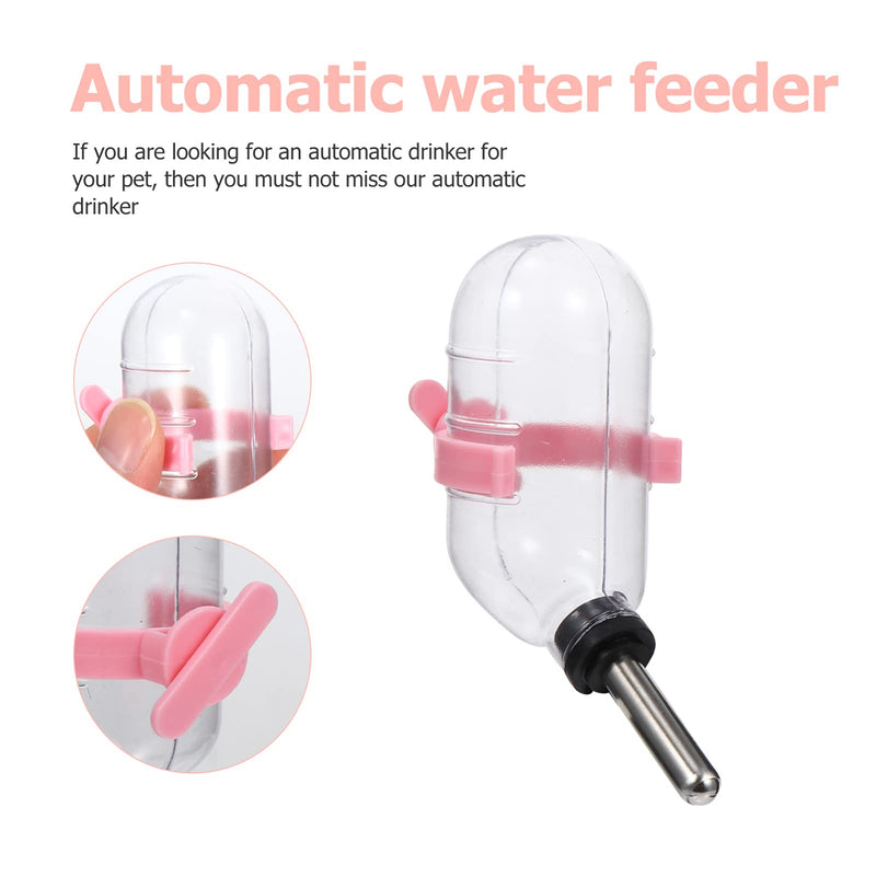 balacoo 3pcs 60ml Water Feeder Bottle Bowl for Pet Dwarf Hamster Mice Gerbil Rat Chinchillas Guinea Pig Squirrel Rabbit Small Animal Water Dispenser Random Color - PawsPlanet Australia
