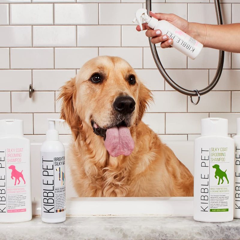 Kibble Pet Dog Leave in Conditioner Spray, Professional Grooming, Dry Itchy Skin Moisturizer, Coat Deodorizer, Long Lasting Aloe Vera Honey Scent, Made in The USA (Aloe Vera & Honey, 7.1 oz) Leave In Aloe Vera & Honey 7.1 Ounces