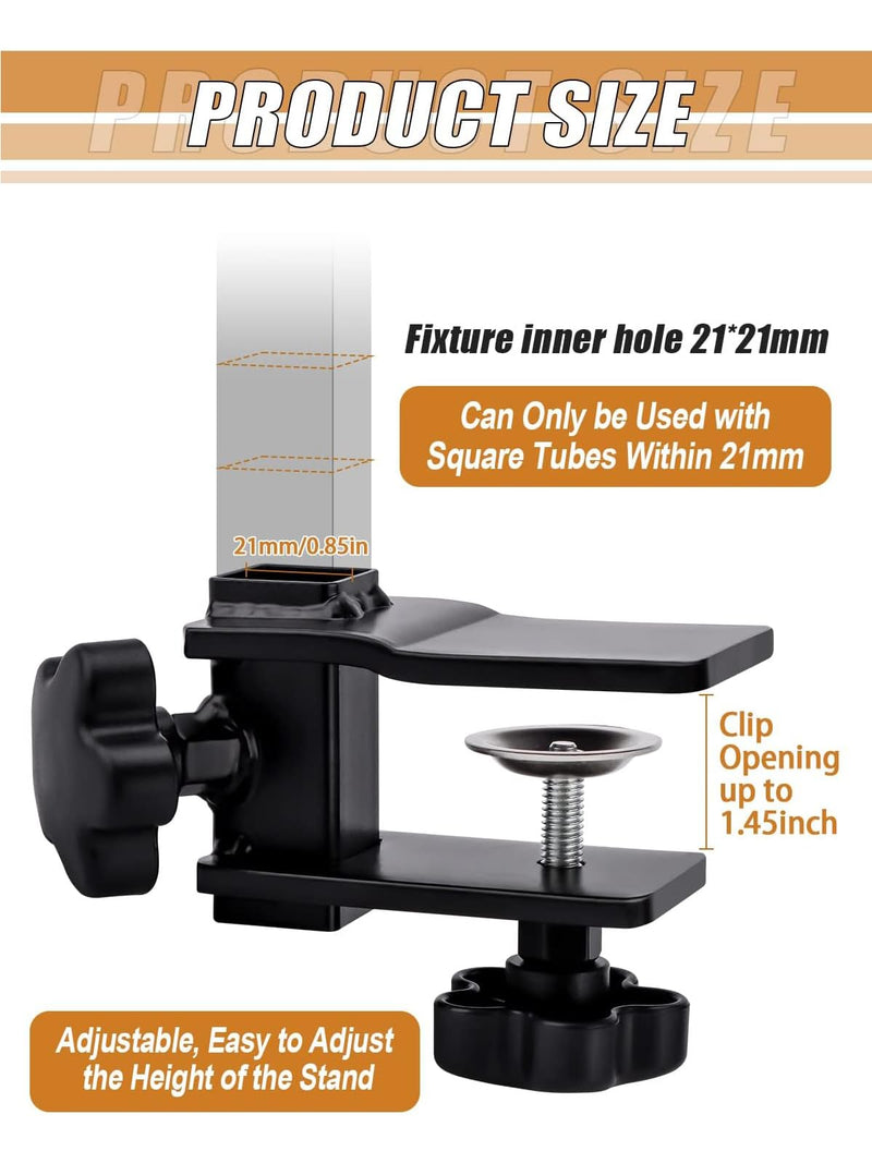 Kalolary Grooming Table Arm Clamps,Grooming Table Arm Clamps, Adjustable Replacement Aid Clamps to Attach Grooming Arms to Tables Accessories - PawsPlanet Australia