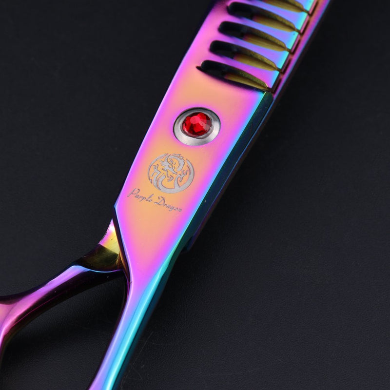 Professional 7.0/7.5/8.0 inch Pet Grooming Hair Cutting Scissor Dog Hair Chunker Thinning Shear - Japan 440C Stainless Steel Perfect for Pet Groomer (B-Chunker-8.0) B-Chunker-8.0 - PawsPlanet Australia
