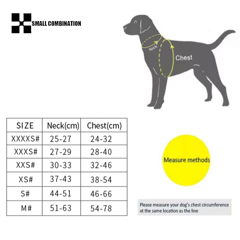 Adjustable Dog Harness with Leash Set, Reflective Padded,Matching Lead Rope (Cream-Coloured, XXXS) Beige - PawsPlanet Australia