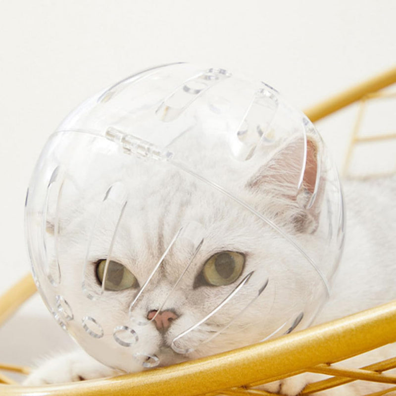 VALICLUD White Cat Helmet made of ABS, Breathable and Anti-Bloody, Safe Cat Surgical Helmet for Pets with Neck Circumference 27-31cm for Wound Healing and Recovery
