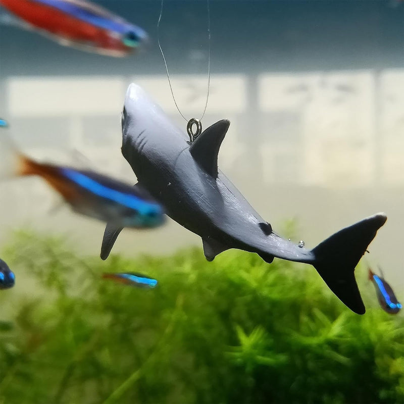 Floating Shark Ornament - Adjustable Aquarium Shark Animal Decor, Shark Pool Décor | Aquarium Floating Shark Ornaments Thematic Ornaments Suitable for Aquarium All Kinds of Fish Tank and Home - PawsPlanet Australia