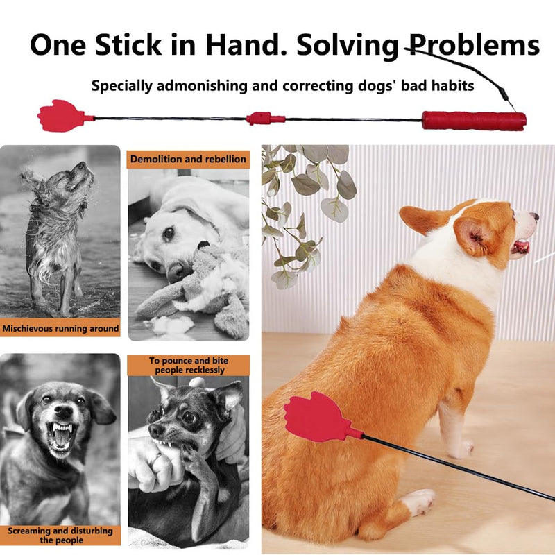 Collapsible Portable Dog Training Stick,Silicone Durable Dog Training Whip with Anti-Slip Handle,Outdoor and Indoor Training Dog Tools,Puppy Training Whip Exercise Accessory - PawsPlanet Australia
