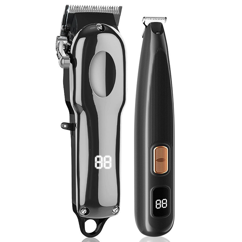 Rechargeable Wireless Pet Clipper – 4 Detachable Stainless Steel Blades, LED Display, Quiet & Safe Grooming – Perfect for Dogs, Cats, and Horses with Thick Fur – Complete Grooming Kit - PawsPlanet Australia