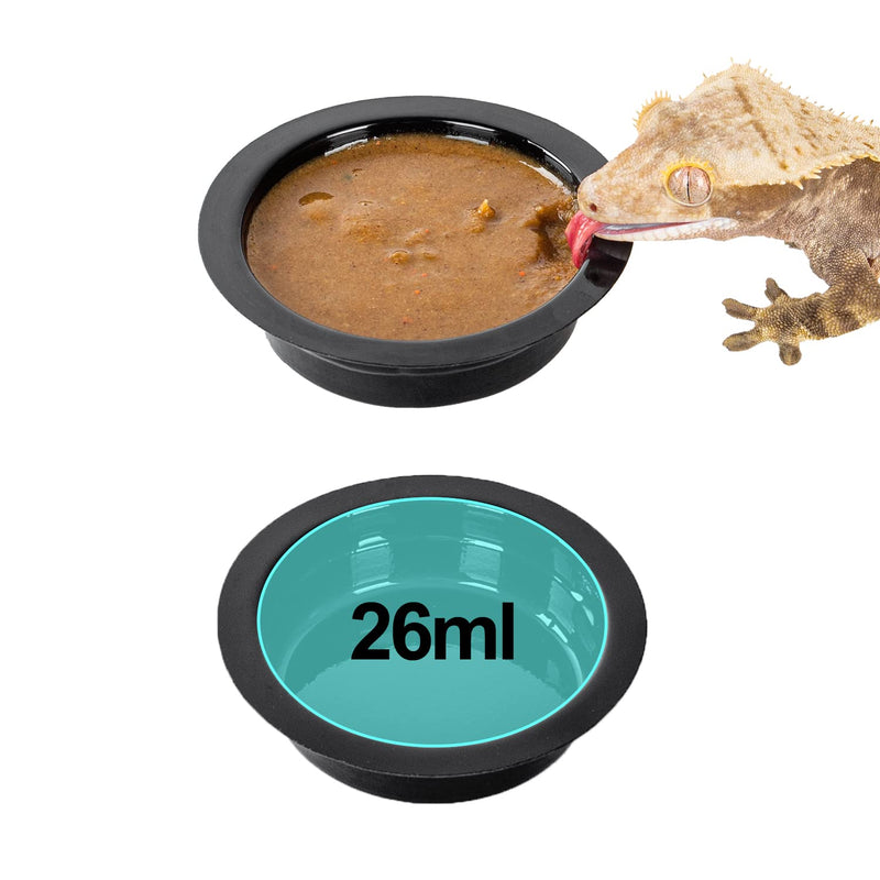WACOOL Magnetic Reptile Ledge, Acrylic Gecko Feeding Ledge with 6PCS Cups, Reptile Food Water Feeder Dish for Geckos Iguana Chameleon Pets (Cups) Feeding Cups 50PCS - PawsPlanet Australia