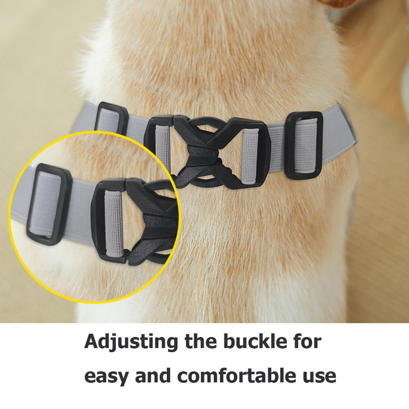 Surgery Recovery Sleeve Dog for Front Legs, Dog Front Leg Braces Recovery Sleeve Protector, Elasticity Elbow Pads for Dogs L gray
