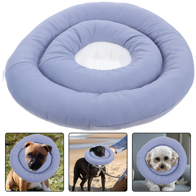 Cabilock Adjustable Soft Fabric Dog Neck Collar for Dogs and Cats for Post-Surgery Recovery Comfortable Protection Against Licking Size Adjustable