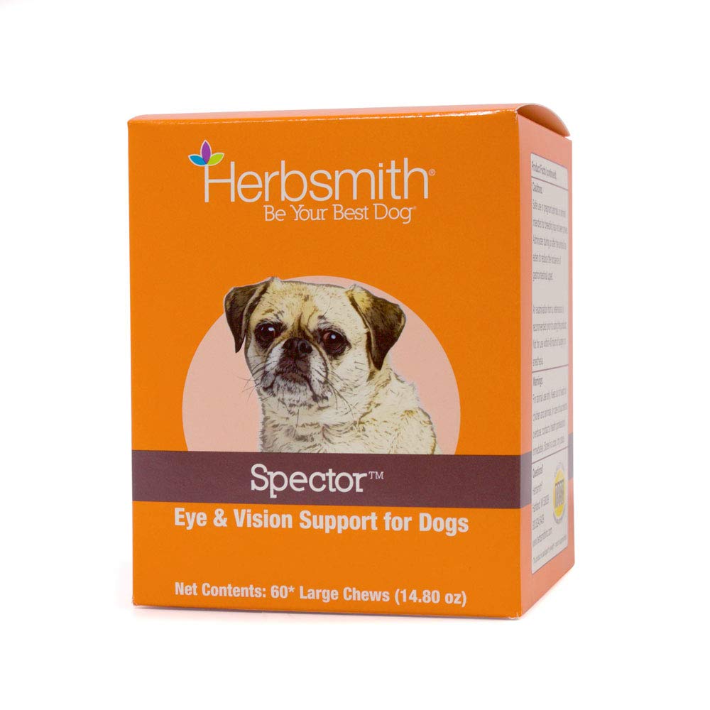 Herbsmith Spector - Eye & Vision Support for Dogs - Repair Greying Eyes - Senior Supplement for Dogs - Antioxidant for Dogs - 60Ct Large Chews 60ct Large Chews (For Dogs Over 30lbs)