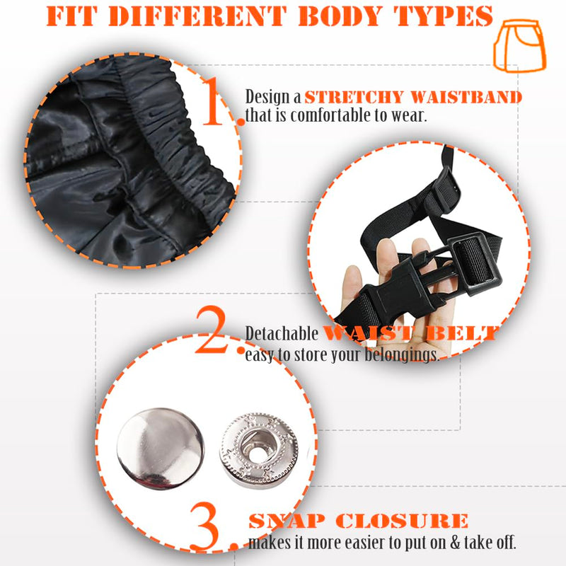Dog Trainer Vest for Men Women with Big and Deep Pockets, Pet Handler Waist Treat Pouch Apron Design of Functionality for Holding Dog Stug Toy, Training Dummies, Rope (Medium) Medium Black - PawsPlanet Australia