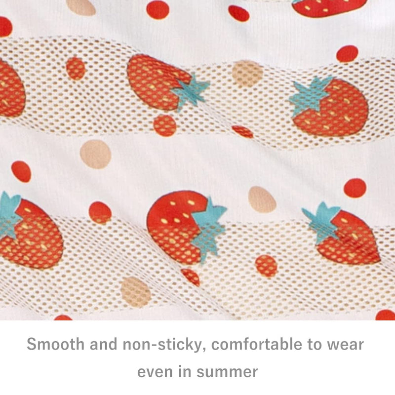 Kukaster Pet Dog Onesie for Large/Medium Breed Dogs - Anti-Shedding Dog Pajamas, Breathable Mesh Dog Recovery Suit for Post-Surgery, Anxiety Relief & Cold Protection (red Strawberry, Size #30) #30(40-52lb) red strawberry - PawsPlanet Australia