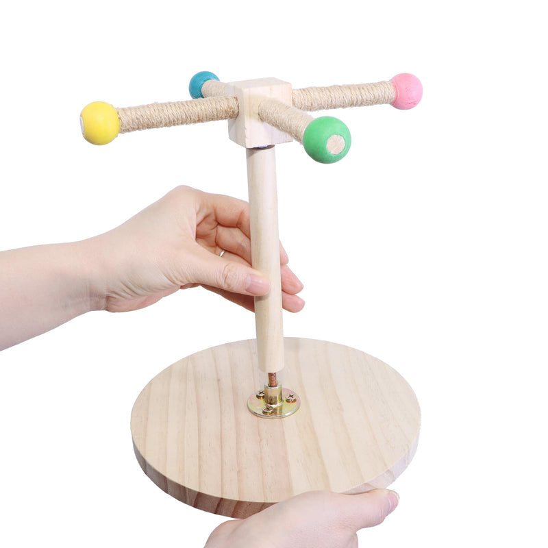 Bird Stand Perch, Portable Tabletop Bird Perch,Interactive Spin Training Bird Toys for Small Medium Parrots Parakeets Conures Lovebirds or Cockatiels - PawsPlanet Australia