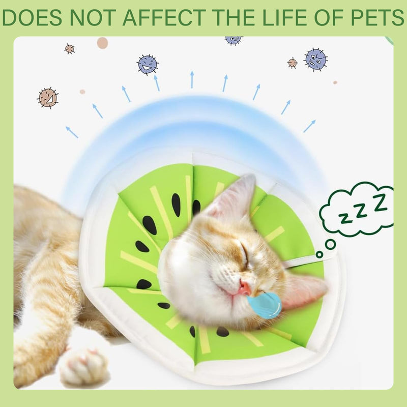 Cat Collar, Adjustable Collar Cat Collar, Soft Collar Cone, Cat Collar After Surgery to Prevent Licking, for Small Dogs, Kittens and Cats