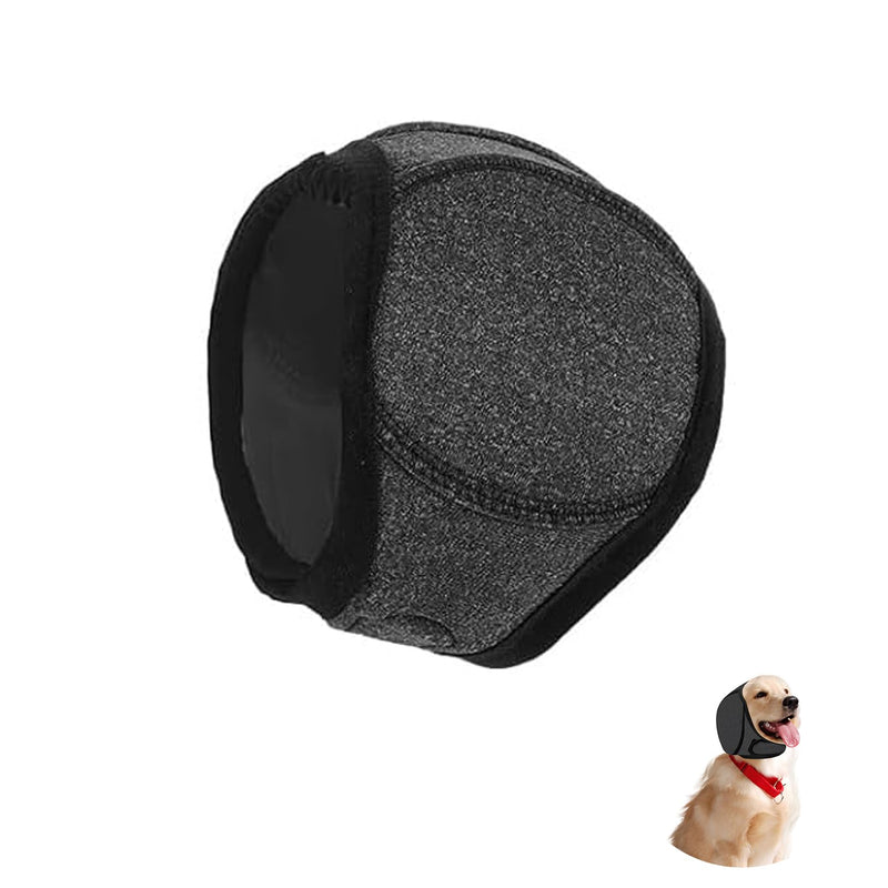 Dog Snood Swim Ear Protectors,Grey Comfort Dog Snood Ear Protector Waterproof Adjustable Dogs Ears Muffs Noise Protection for Anxiety Thunder Fireworks Bath Grooming for Small Medium Dogs(S)