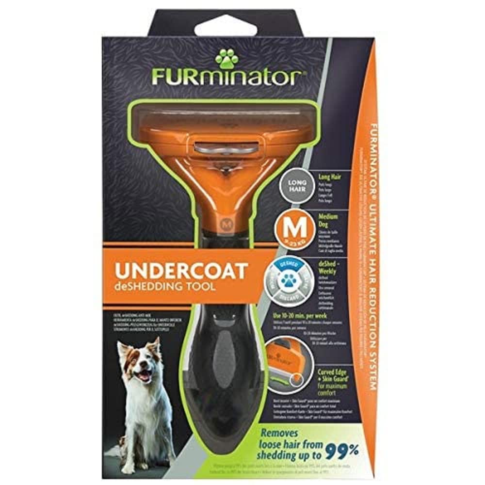 FURminator Undercoat deShedding Tool for Medium Long Hair Dogs, 9-23 kg ys/m