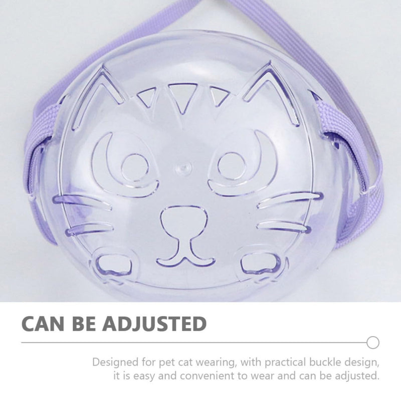 Cat muzzle made of PP. Prevents yowling and barking. Adjustable mouth for cats, for grooming and vet visits.