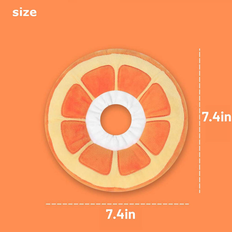 Postoperative Protective Collar for Cats Soft Adjustable Safe and Comfortable Cute Elizabethan Kitten Collar s orange