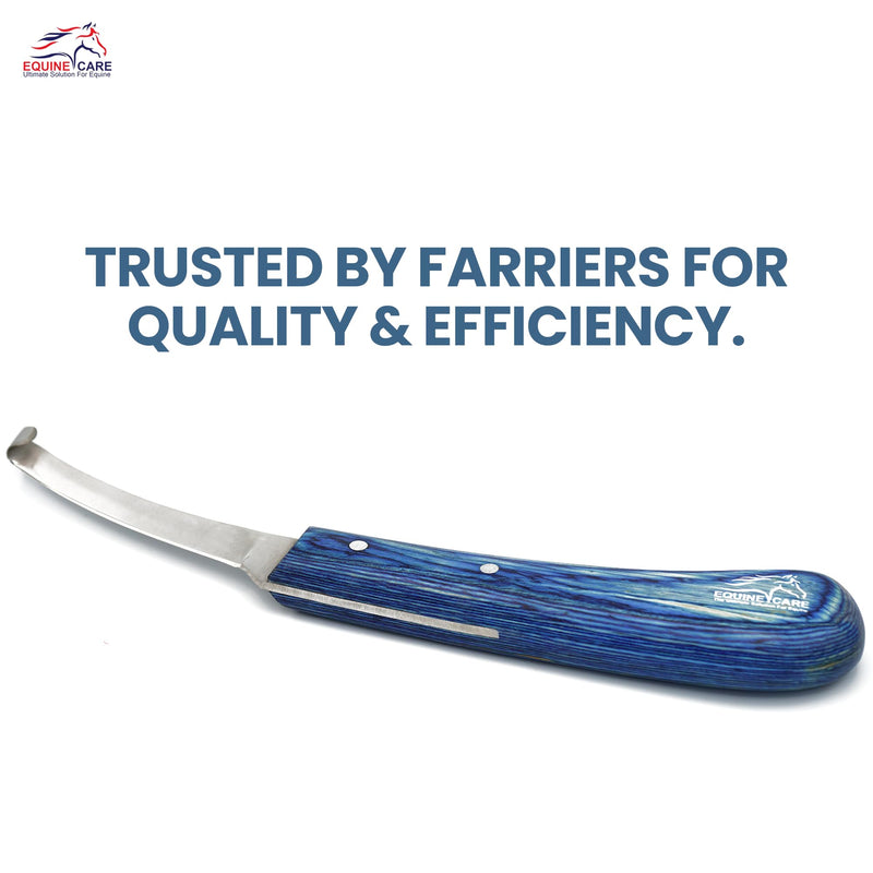 Hoof Knife Right-Handed - Super Sharp J2 Steel Narrow Blade, Ergonomic Sheet Handle - Professional Farrier Tool for Horse, Cow, Goat Hoof Trimming & Shoeing - Farrier Supplies - PawsPlanet Australia