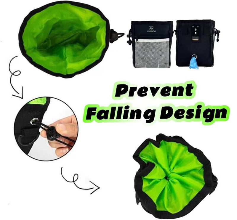 Treat Pouches for Pet Training and This Dog Treat Pouch Perfect for Outdoor Training, Walking, Traveling - 500ml Storage for Pet Food, Treats, Toys (Black) Black - PawsPlanet Australia