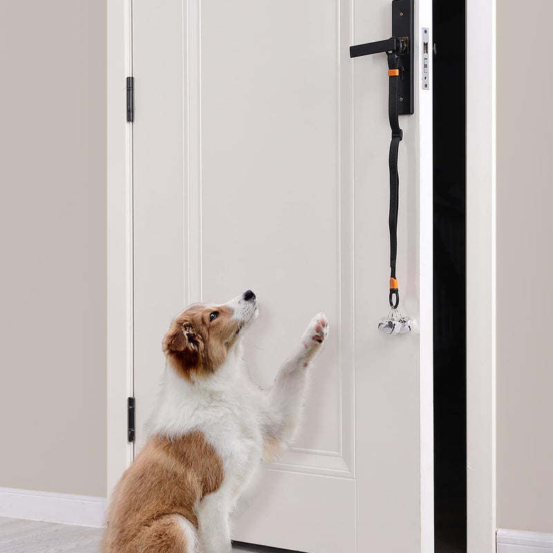 Puppy Bell Doorbells with Hanging Ring, Dog Bells for Potty Training, Can Attach to Doorknob or Anywhere Near the Door, Length and Height Adjustable, Louder Bigger Jingle Bells for Puppies (Sky Blue) Sky Blue - PawsPlanet Australia