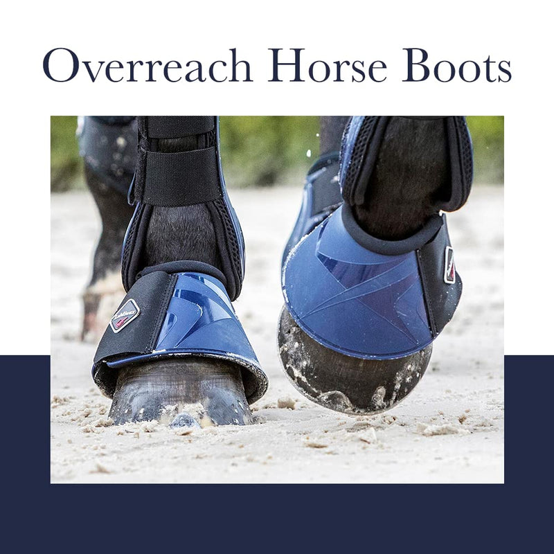 LeMieux Navy ProShell Overreach Horse Boots - Protective Gear and Training Equipment - Equine Boots, Wraps & Accessories Medium - PawsPlanet Australia