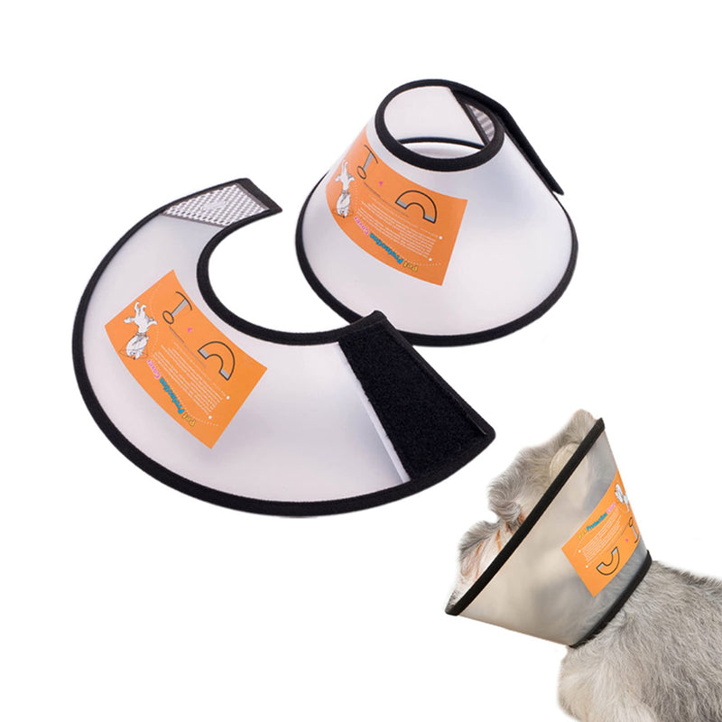 SUQ Pet Cone Recovery, Small Size Cone Adjustable Elizabeth Protective Collar, Anti-Bite Lick Safety Neck Cover, for after Surgery Wound Healing, Bathing, Trimming Nails (33-36cm)