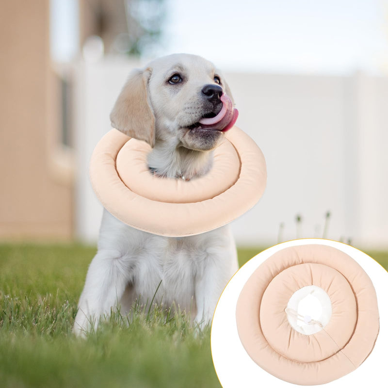 DOITOOL Pet Protective Collar made of water-repellent fabric with anti-lick function and soft PP cotton, size S for kittens during recovery