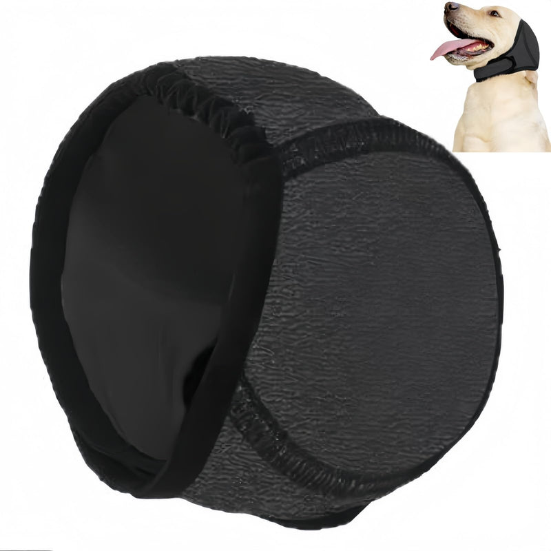 Dog Swim Ear Covers,Waterproof Adjustable Pet Shower Wrap,Dog Ear Covers for Grooming,Do/g E/ar Protectors,D/og Ea/r Muffs,Ear Defenders for Pet,Pet Headband,D/og Ea/r Co/vers for Noise(Gray S) 1 Grey，S
