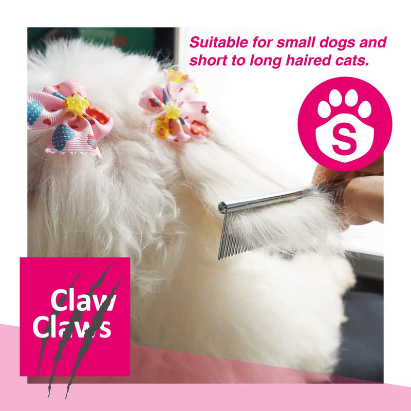 Comb with Rounded Ends Spine, Pet Comb for Professional Groomer Tool, for Short to Medium Haired Dog, Cat and other pets. - PawsPlanet Australia