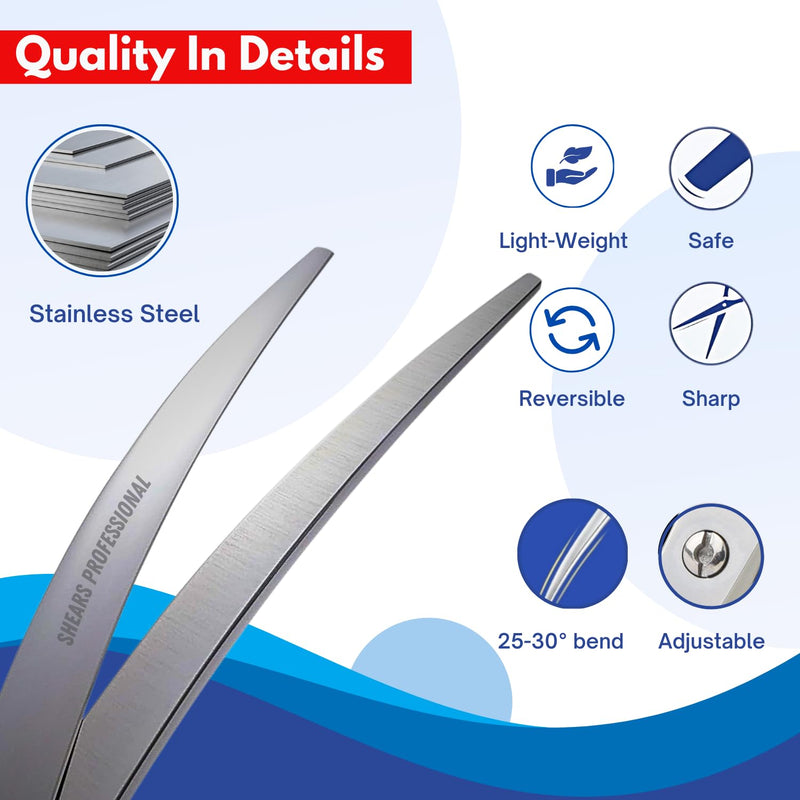 Dog Grooming Curved Scissor 5.5" Professional Grooming Scissor Downward Curved Shear for Dog, Cat, Small Dog and other Pets Grooming Scissor CVD 5.5 - PawsPlanet Australia