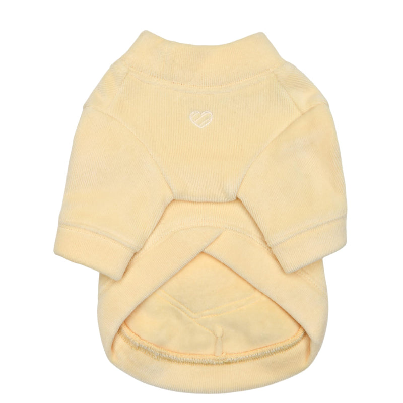 Pinkaholic New York Dora Cute Winter Mock Neck Shirt Flower Pattern for Small and Medium Dogs, Yellow, Medium - PawsPlanet Australia