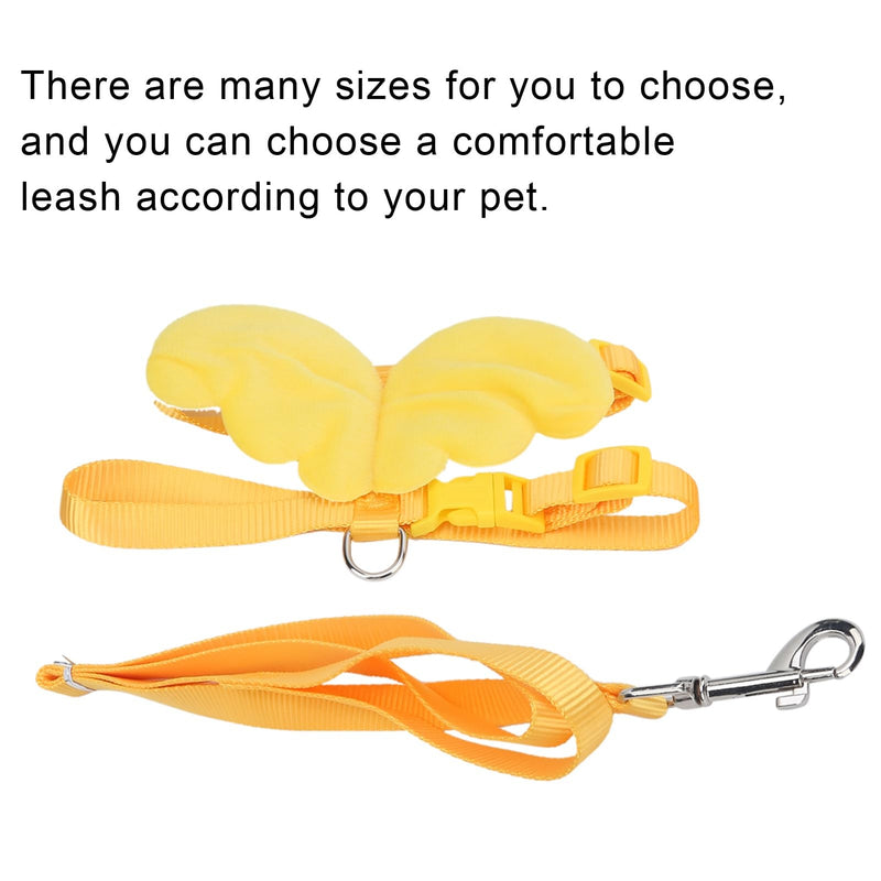 Duck Harness and Adjustable Chicken Walking Harness, Breathable Pet Vest for Duck Chicken Hen Training Walking Basic Leashes[Yellow M] Yellow M - PawsPlanet Australia