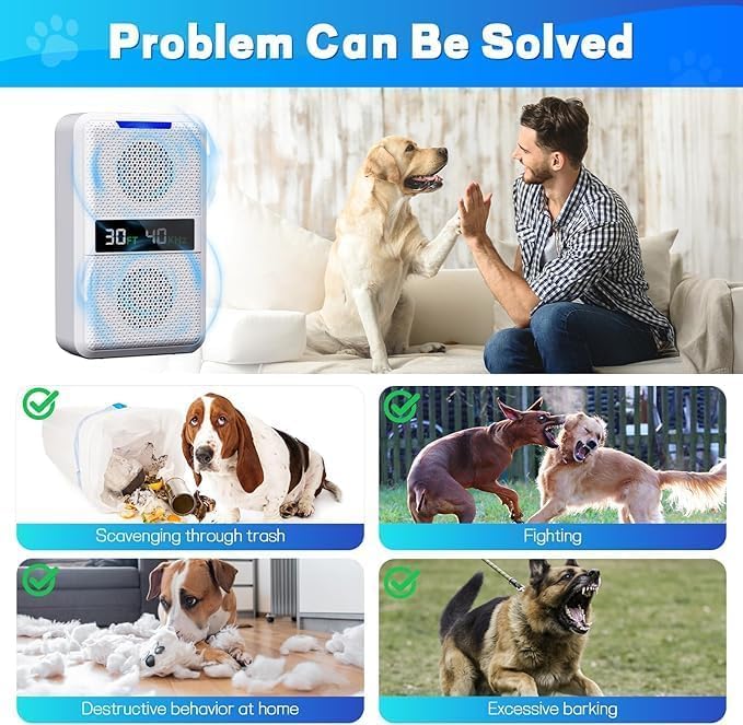 Anti Barking Device for Dogs, Dog Bark Deterrent Devices, Bark Deterrent Device for Indoor Outdoor