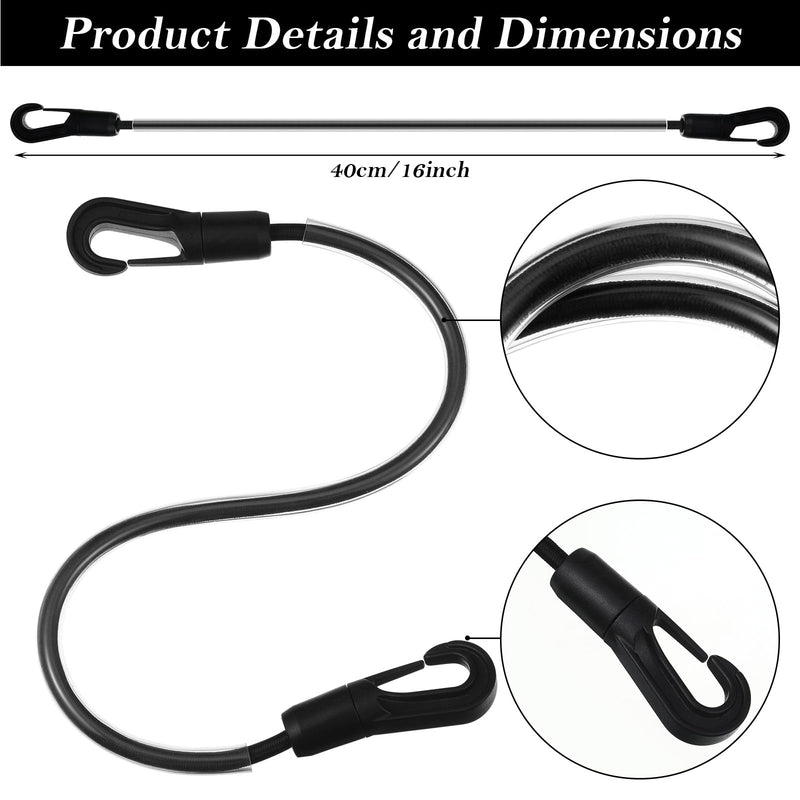 4 Pcs Horse Blanket Straps Adjustable Elastic Tail Strap with Double Ended Clips Stretchy Horse Blanket Leg Straps Replacement Elastic Legs Strap,16 inch - PawsPlanet Australia
