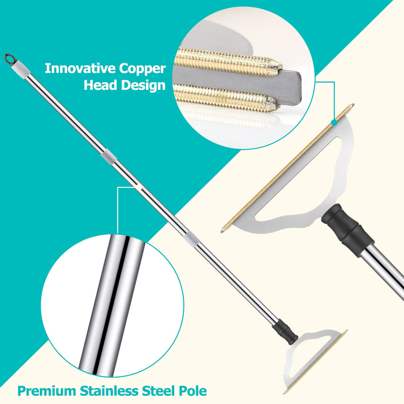 Carpet Rake for Pet Hair Removal - Reusable Pet Hair Remover for Carpet Long Handle, Advanced Dog Hair Broom, Cat Fur Brush, Lint Remover Scraper for Carpets, Rugs, Mats, Couch, Furniture - PawsPlanet Australia