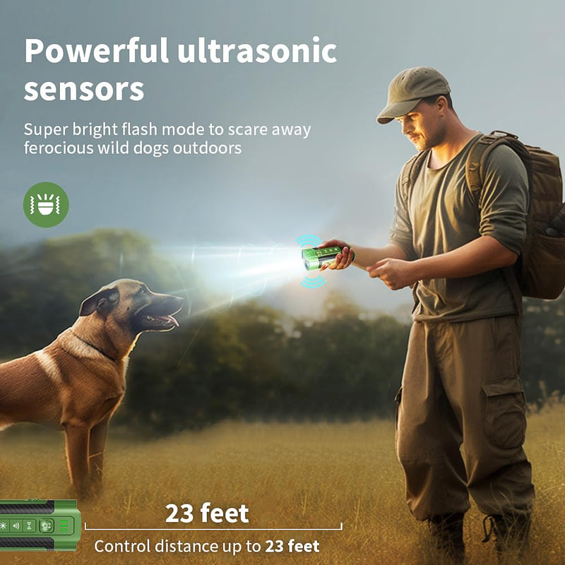 Coredy Dog Bark Deterrent Device, Anti Barking Device for Dogs, Long-Range Ultrasonic Stop Bad Behavior, Rechargeable and Portable Dog Barking Control Device, Safe for Dogs & Humans - PawsPlanet Australia