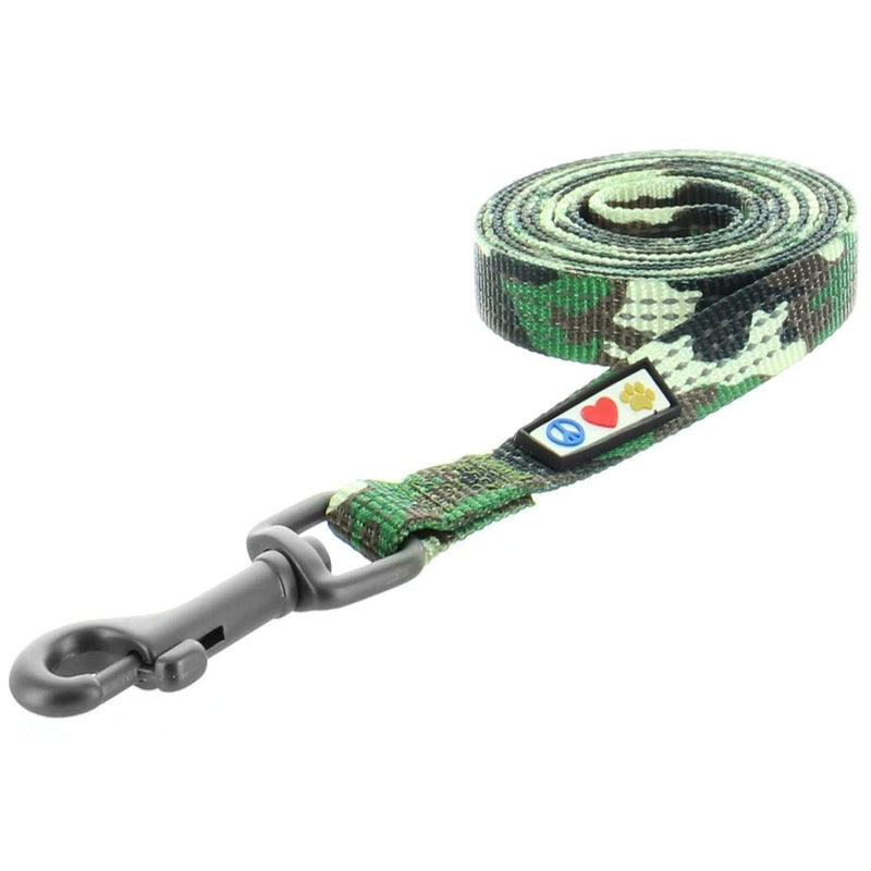 Pawtitas Value Bundle Set | Small Reflective Dog Harness + Small Reflective Dog Collar + Small Reflective Dog Leash – Green Camouflage Set - PawsPlanet Australia