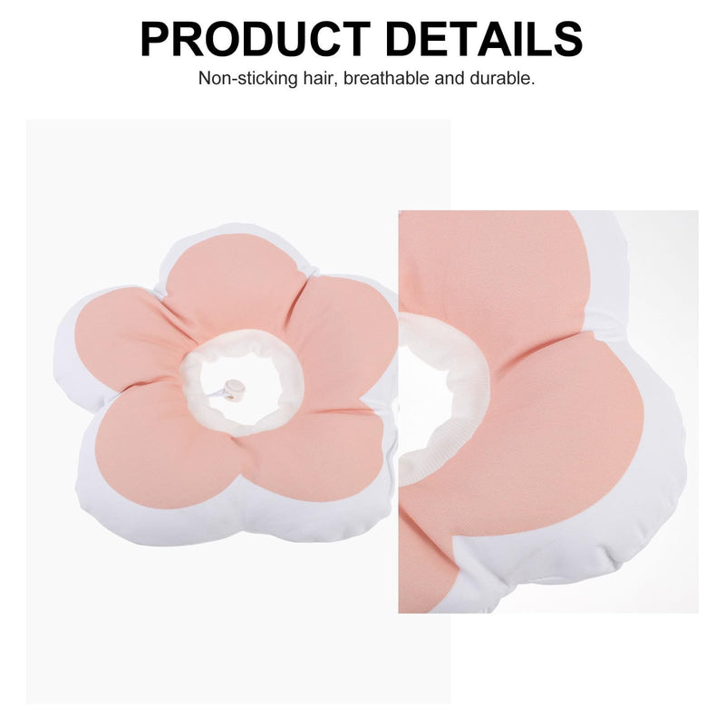 Flower-shaped recovery collar for cats, breathable, anti-bite cat collar made of PP cotton, protective collar for recovery and injuries, suitable for pets