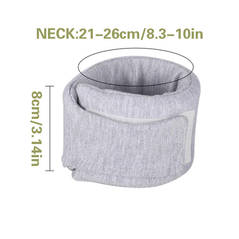Cat Collar, Adjustable Dog Collar for Recovery of Pets After Surgery, for Small to Medium Cats and Dogs with a Neck Circumference of 21-26 cm, S gray
